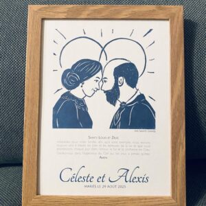 cadre souvenir de mariage